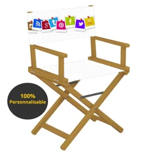 Chaise réalisateur personnalisable en bois